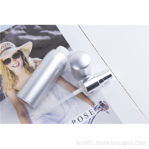 Anodized Aluminum Spray Silver Packing Plastic Vacuum Bottle